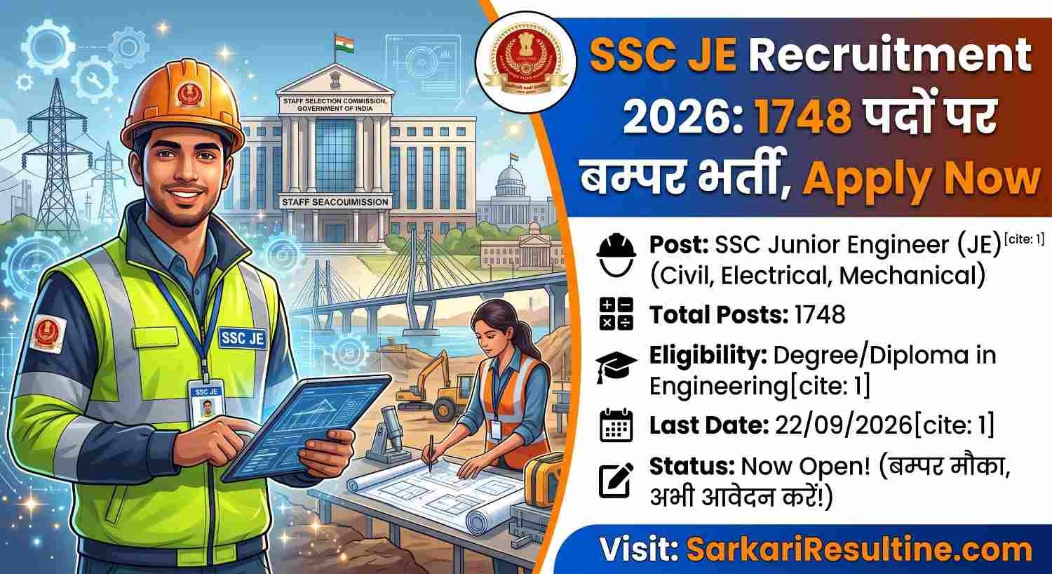 SSC JE Recruitment 2026