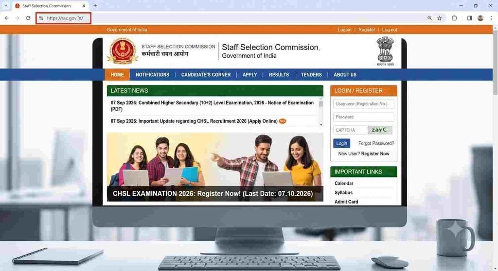 SSC CHSL 10+2 Recruitment 2026 Offical notification