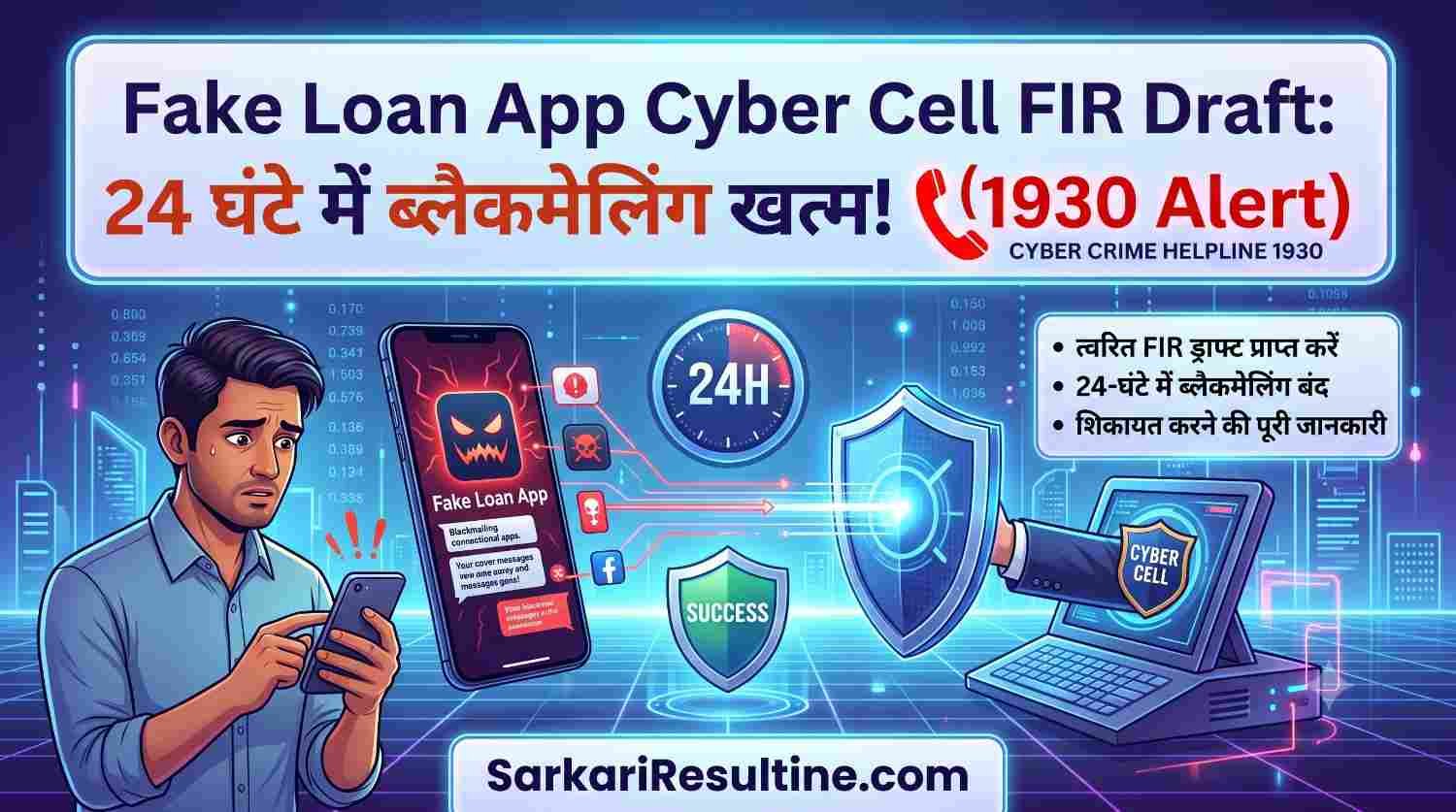 Fake Loan App Cyber Cell FIR Draft