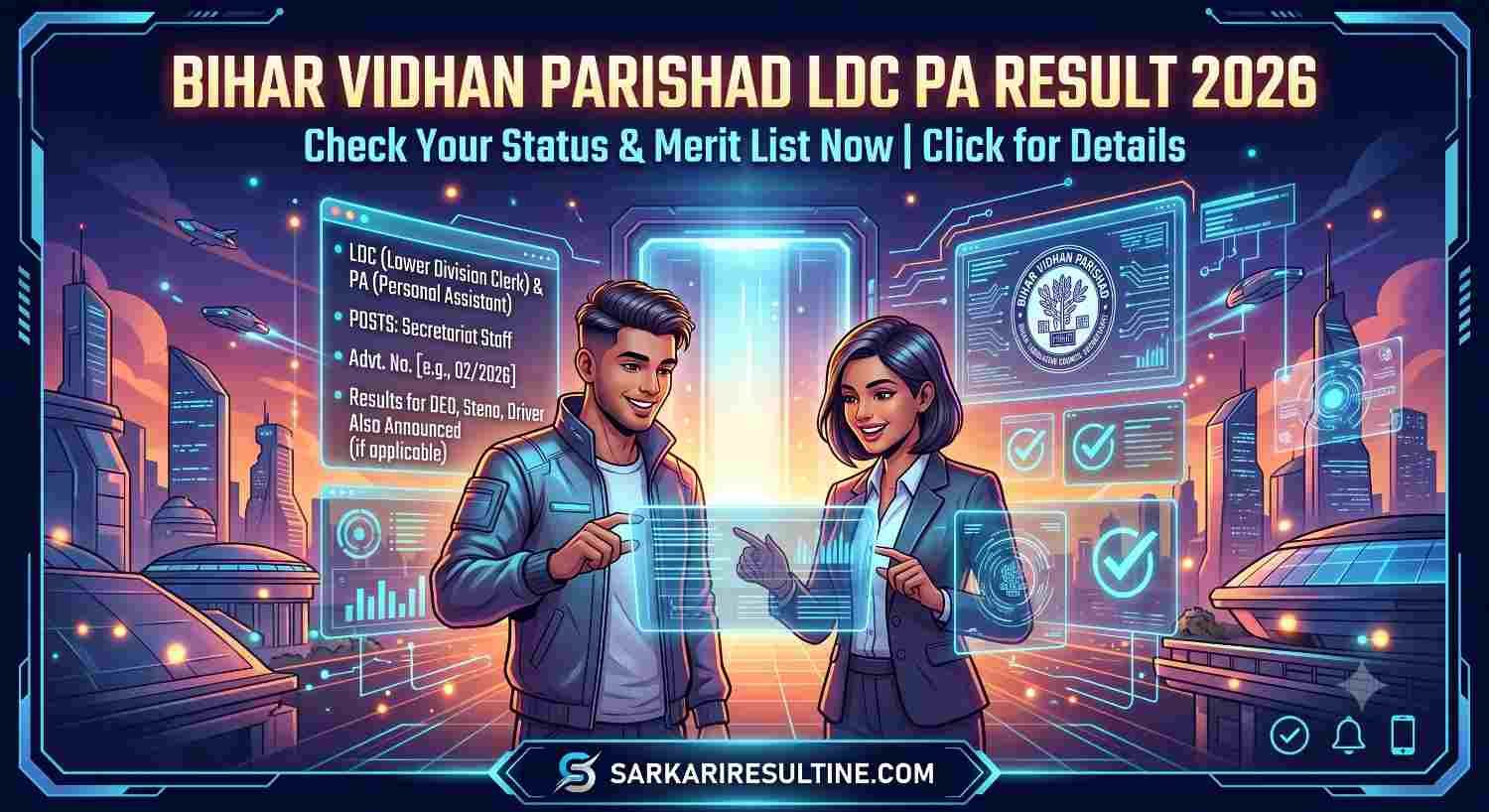 Bihar Vidhan Parishad LDC PA Result 2026