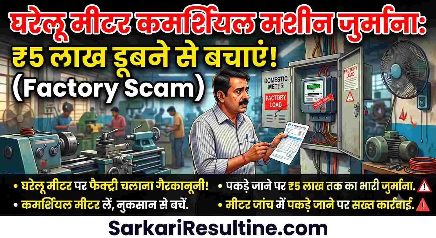 Domestic Meter Commercial Machine Penalty