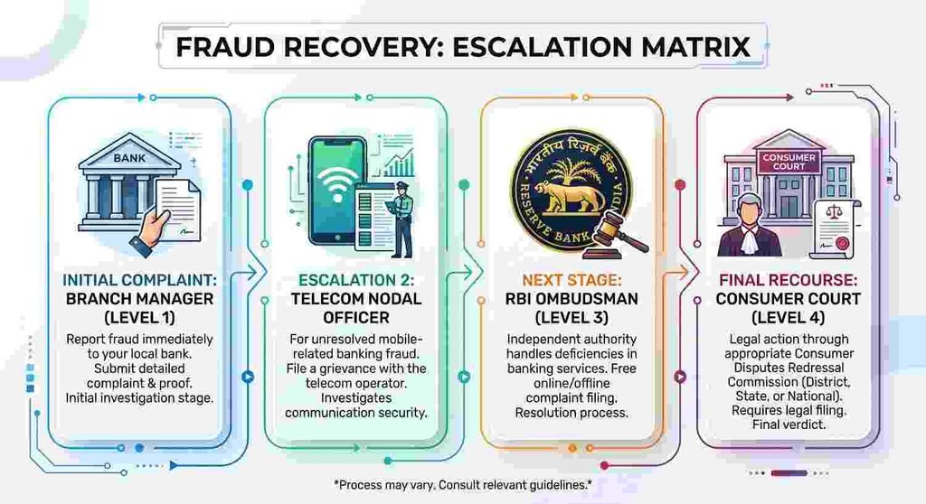 for SIM Swap Fraud recovery steps