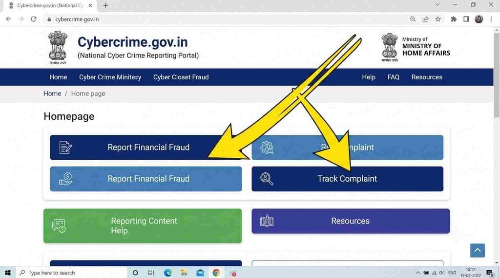 Cybercrime portal 1930 online complaint process]