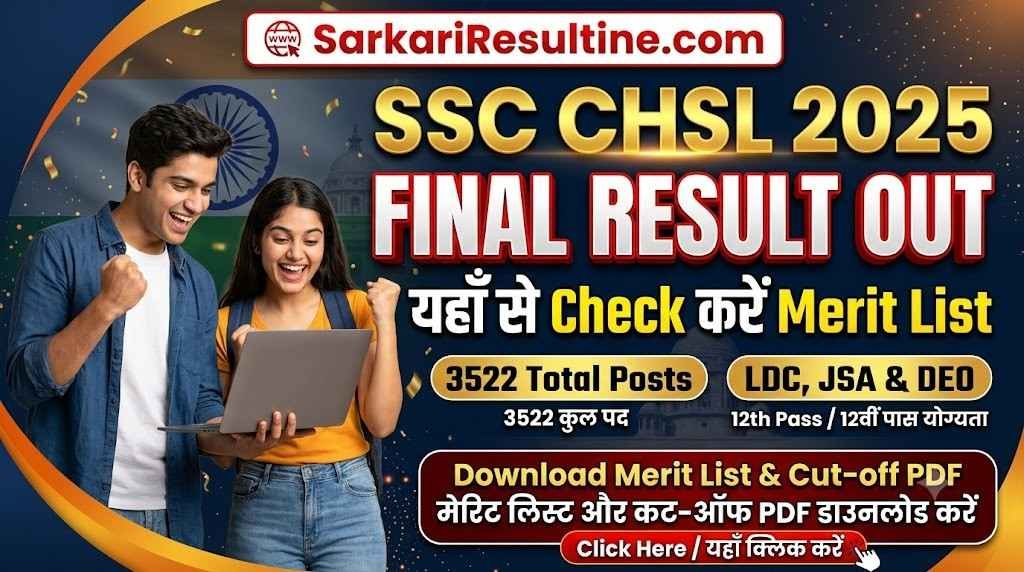 SSC CHSL 2025 Final Result