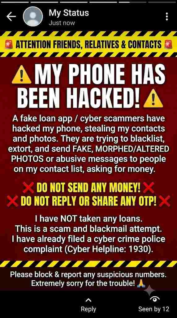 Morphing Photo Threat Reply WhatsApp Status