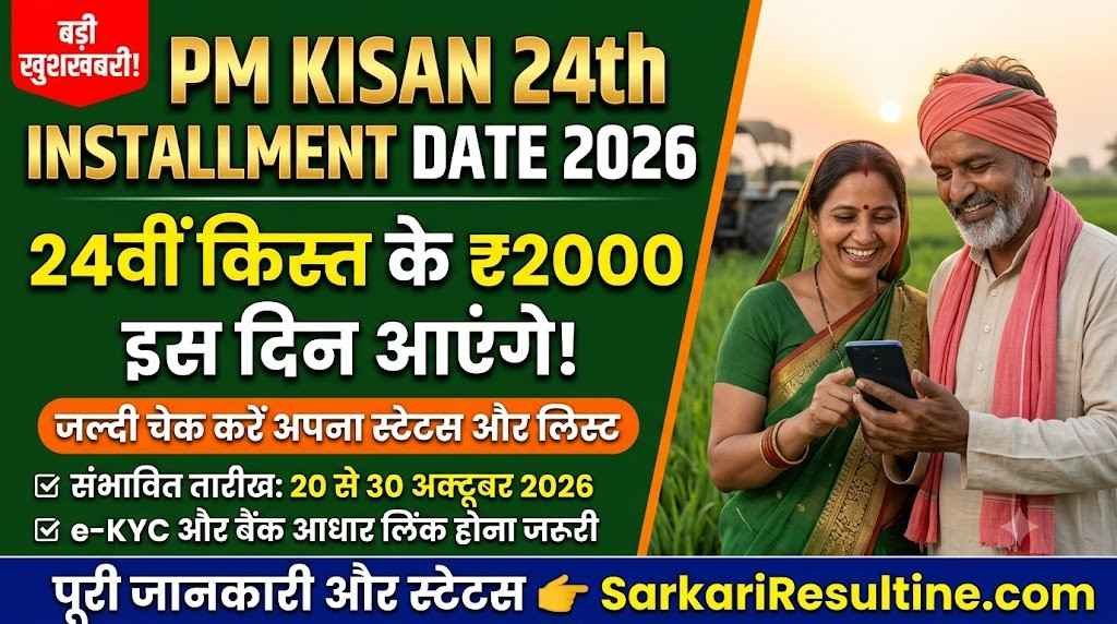 PM Kisan 24th Installment Date 2026