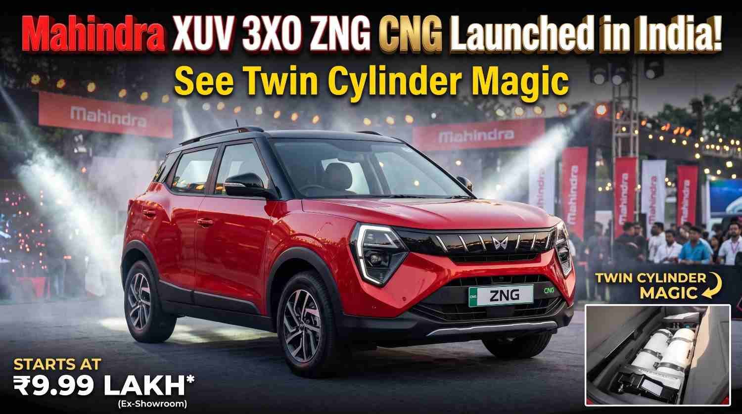 Mahindra XUV 3XO CNG Gives 110BHP & 24.7 Mileage - Check On-Road Price