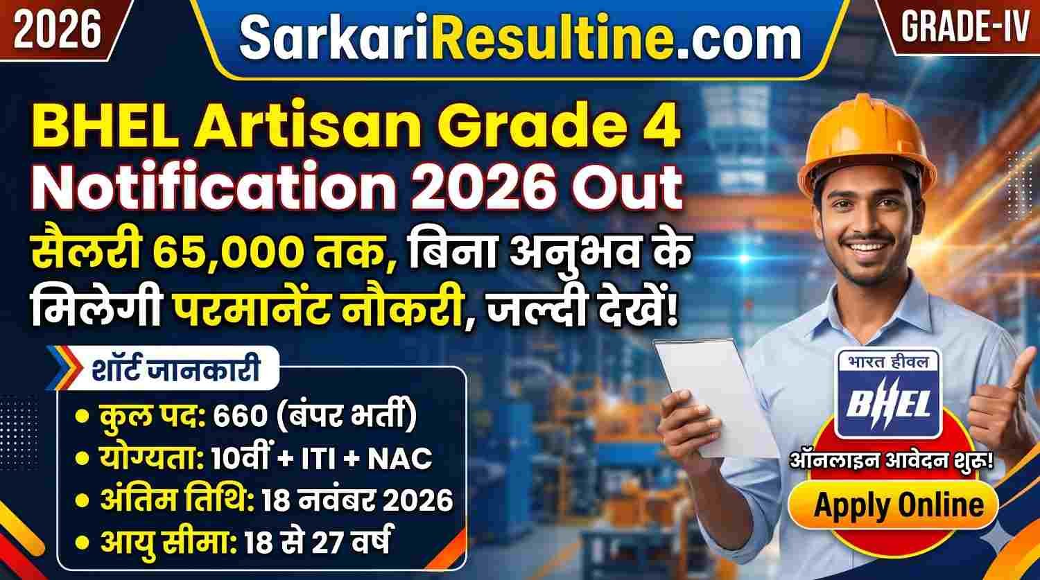 BHEL Artisan Recruitment 2026