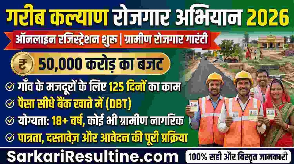 Garib Kalyan Rojgar Abhiyan 2026 jankari