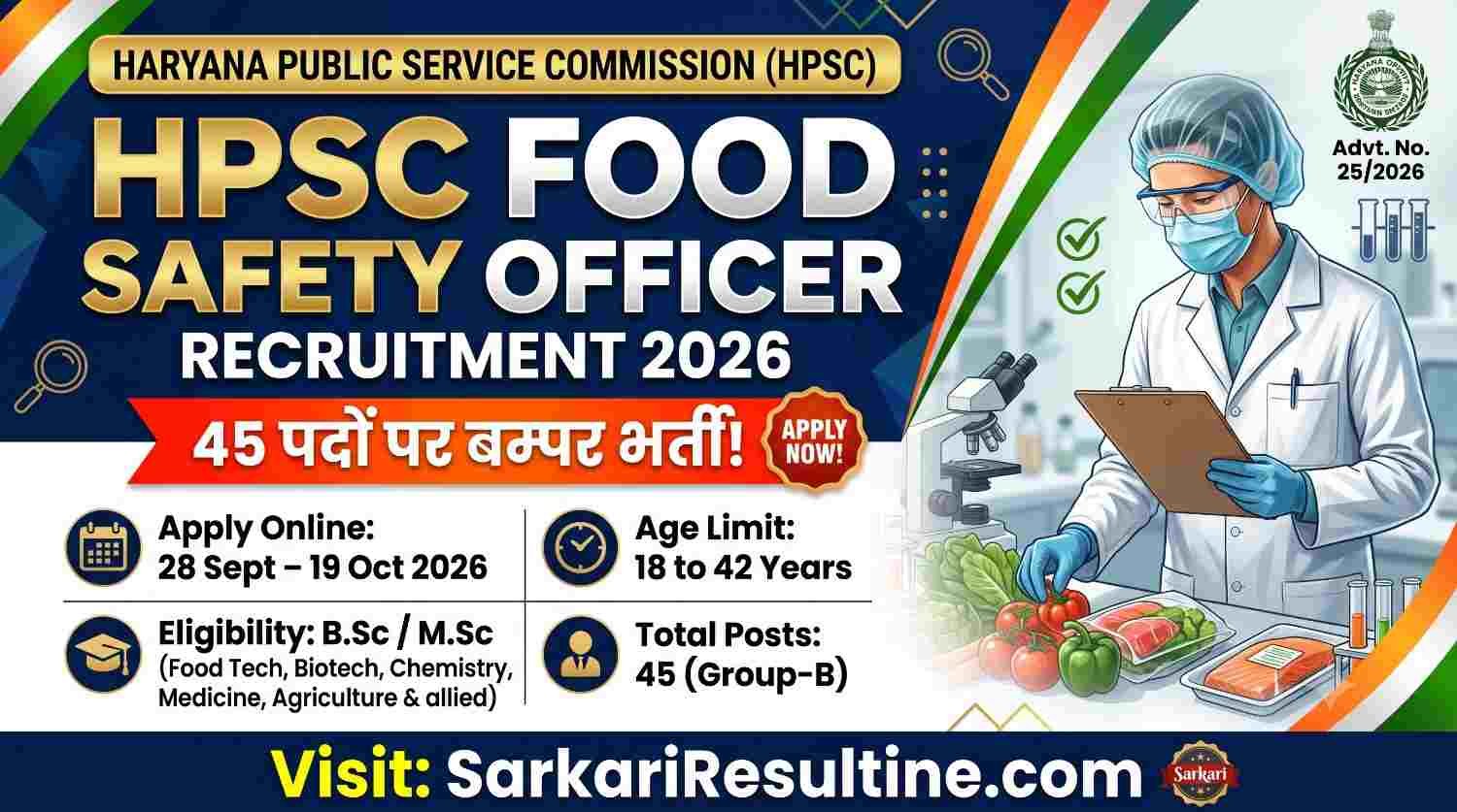 HPSC Food Safety Officer Recruitment 2026
