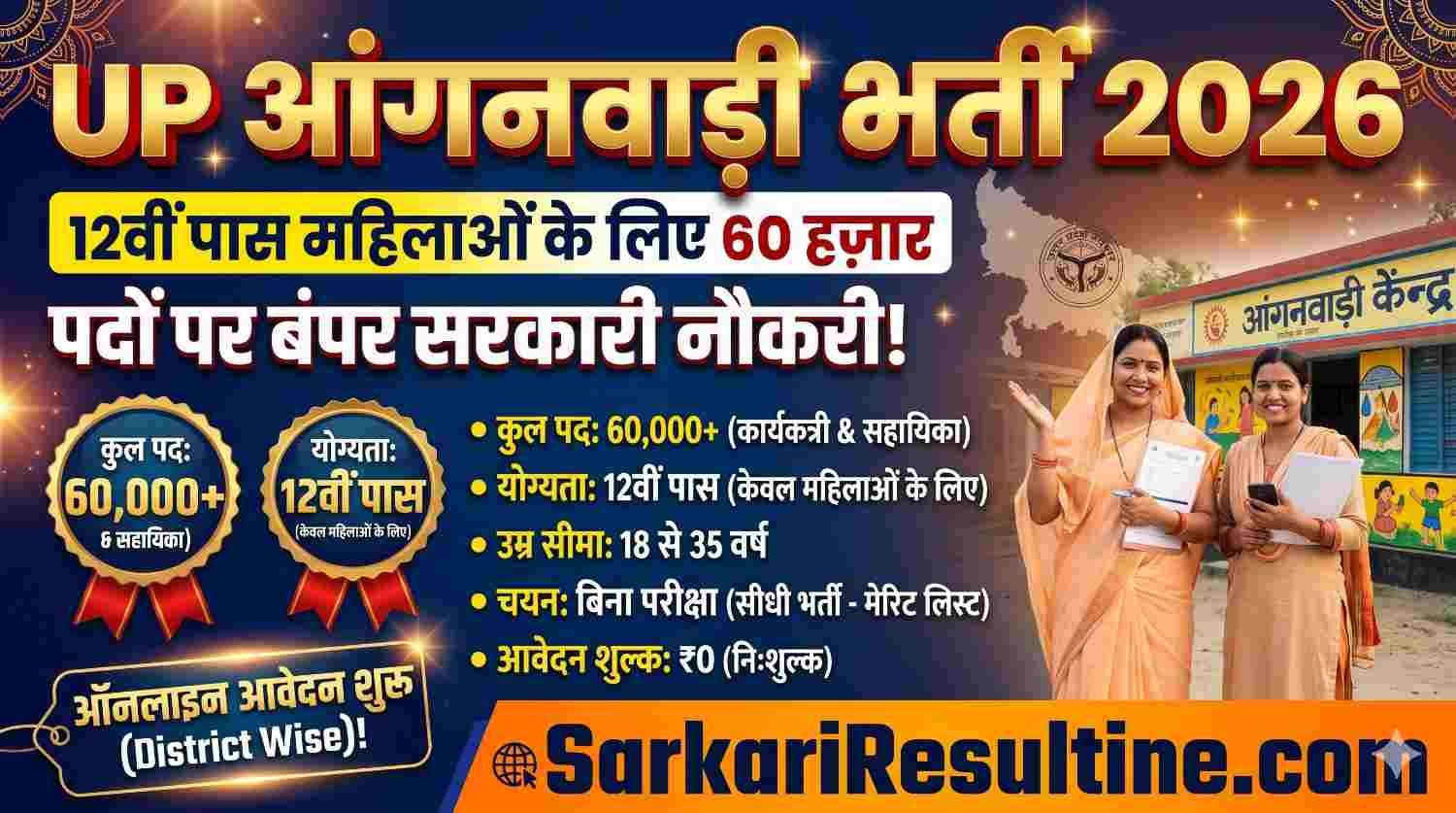 UP Anganwadi Bharti 2026