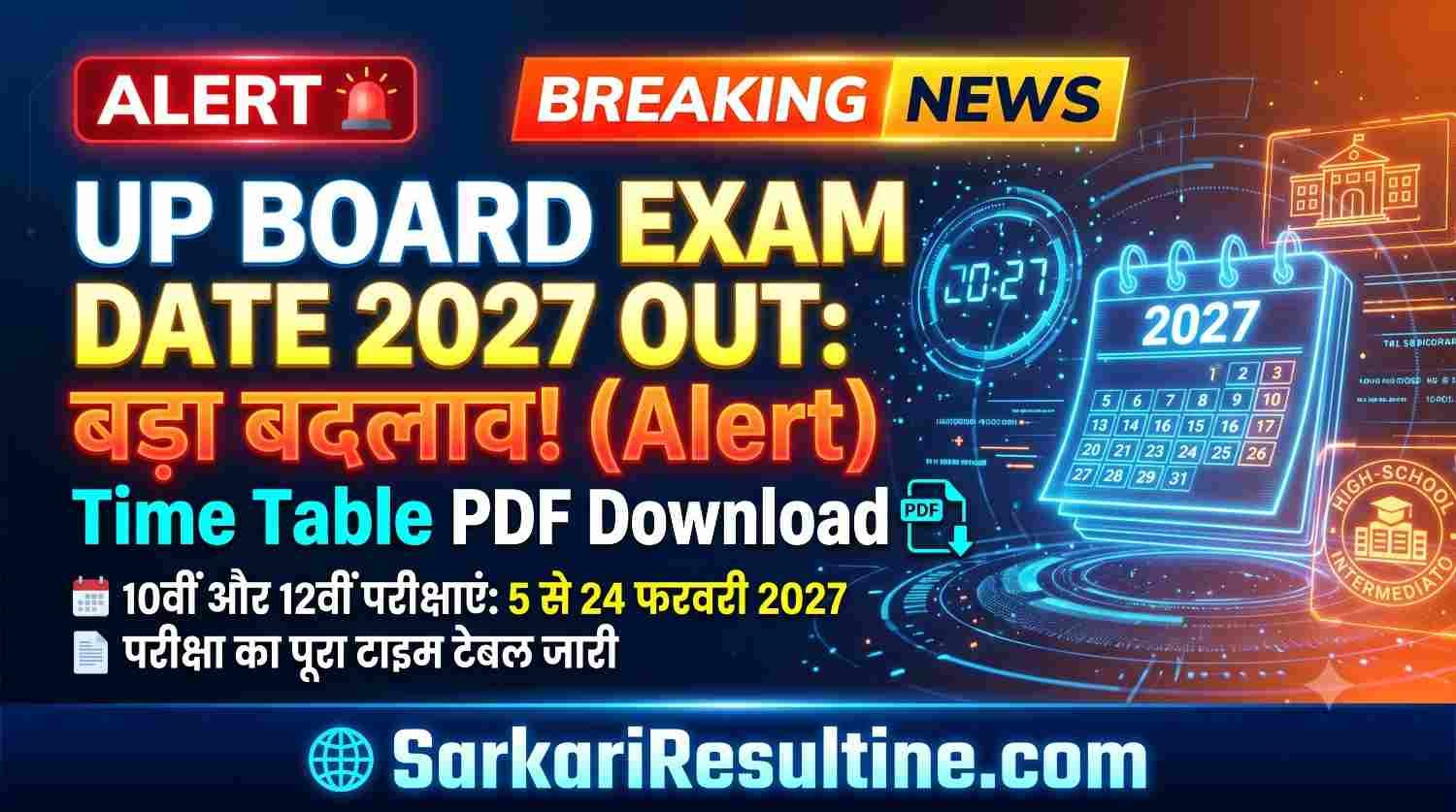 UP Board Exam Date 2027