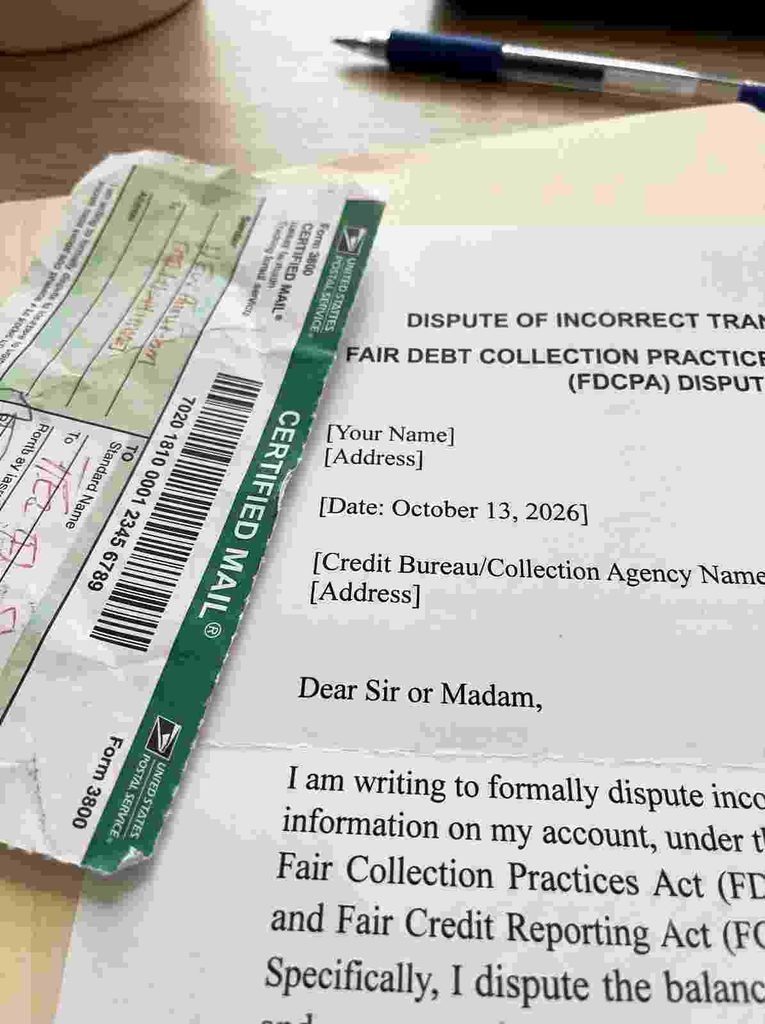 Certified mail tracking for credit card hardship letter.