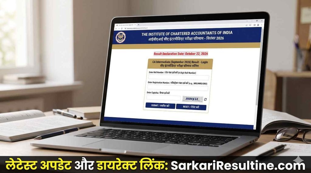 ICAI CA Intermediate September 2026 result offical